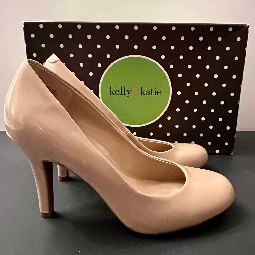 Kelly & Katie 3” High Heel Shoes Taupe USSz 5.5